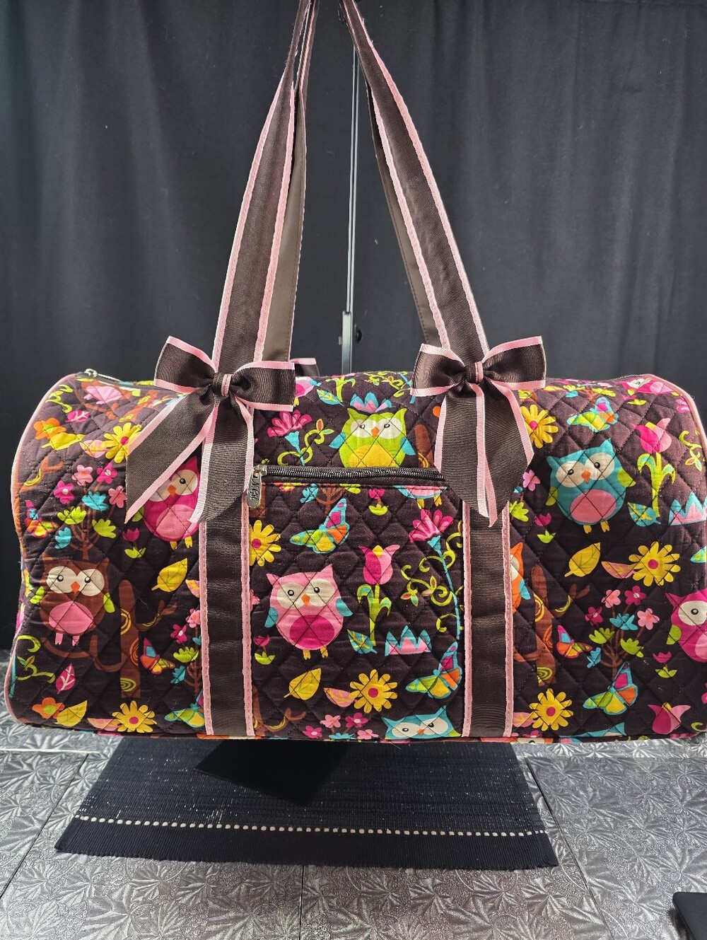 NGIL Quilted Duffel Bag And Matching Cosmetic Train Case